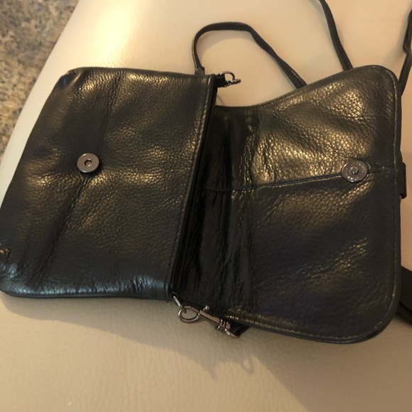 Genuine Leather Black Crossbody - Picture 4 of 7